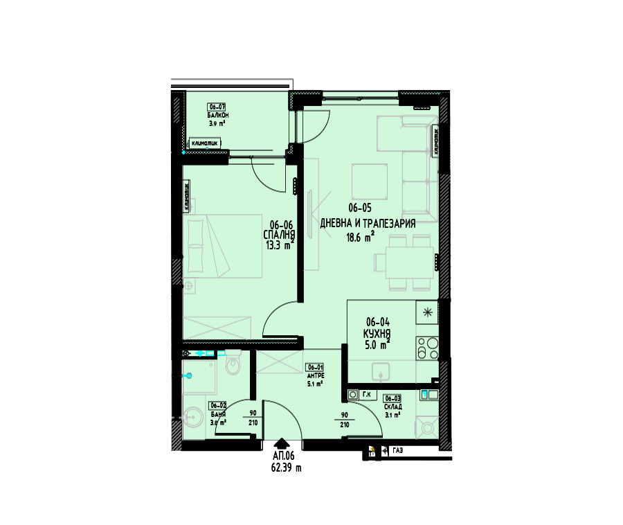 Продава 2-СТАЕН, гр. София, Малинова долина, снимка 3 - Апартаменти - 53355384