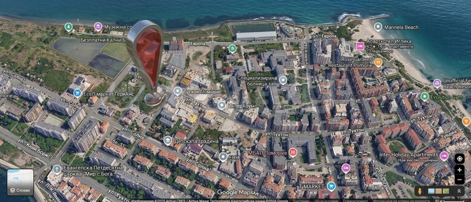 Продава ПАРЦЕЛ, гр. Поморие, област Бургас