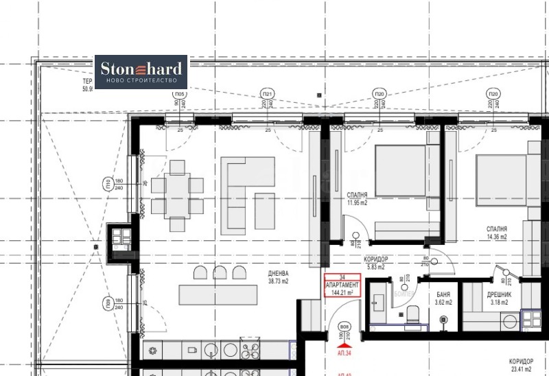 À vendre  2 chambres Sofia , Malinova dolina , 167 m² | 76887701 - image [2]