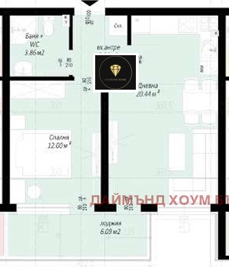 Til salg  1 soveværelse Plovdiv , Belomorski , 62 kvm | 68695742 - billede [2]