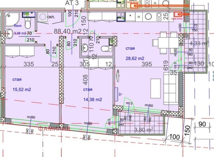 Продава 3-СТАЕН, гр. София, Кръстова вада, снимка 8 - Aпартаменти - 47465614