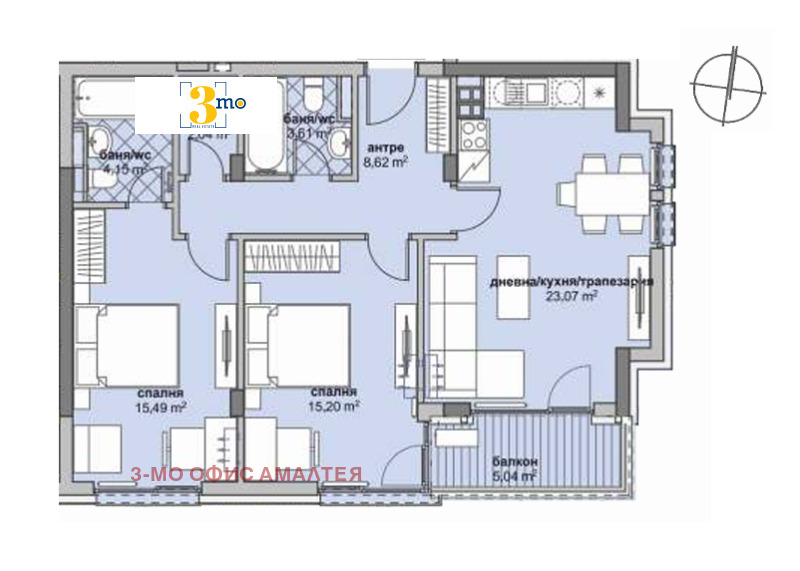 Zu verkaufen  2 Schlafzimmer Sofia , Ljulin 6 , 109 qm | 37108123