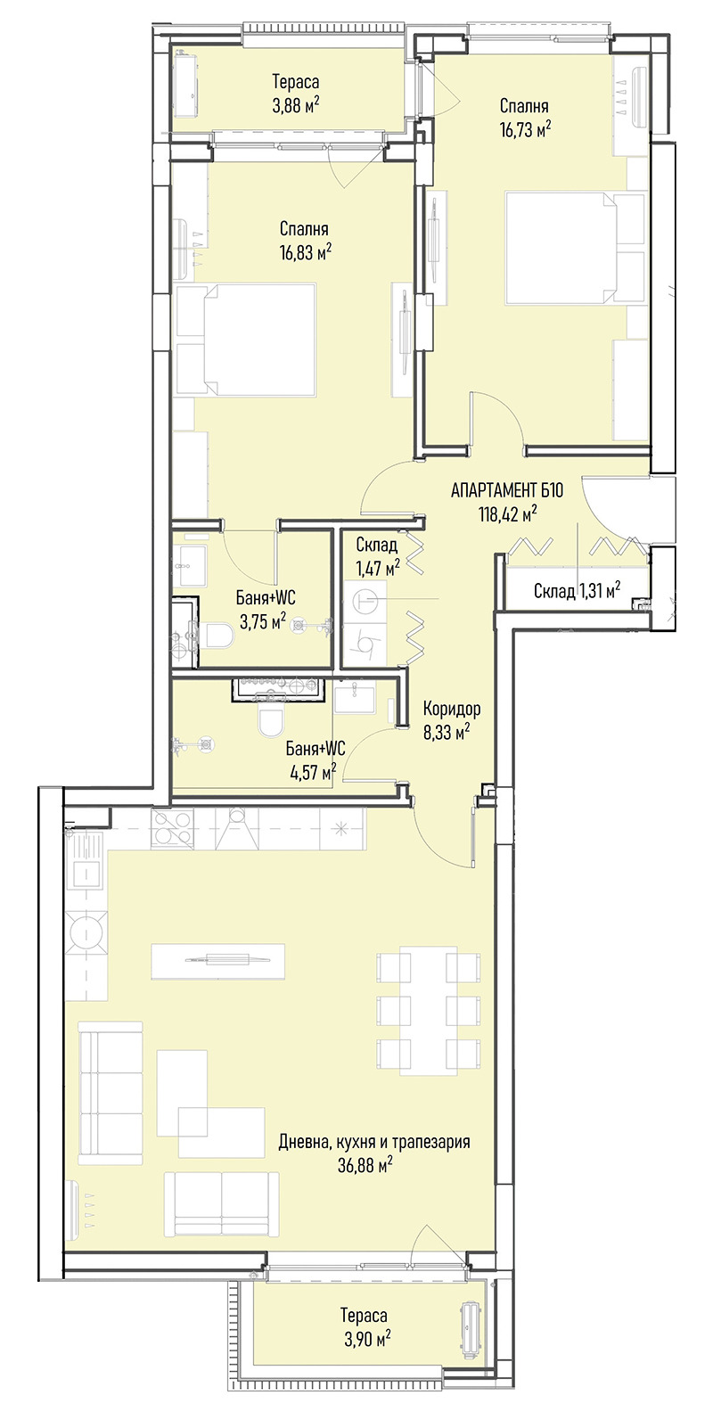Продава 3-СТАЕН, гр. София, Младост 4, снимка 7 - Апартаменти - 53535849