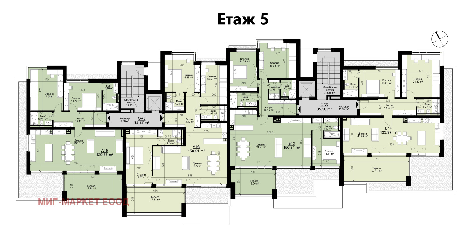 Продава 4-СТАЕН, гр. Варна, Бриз, снимка 3 - Апартаменти - 56034614