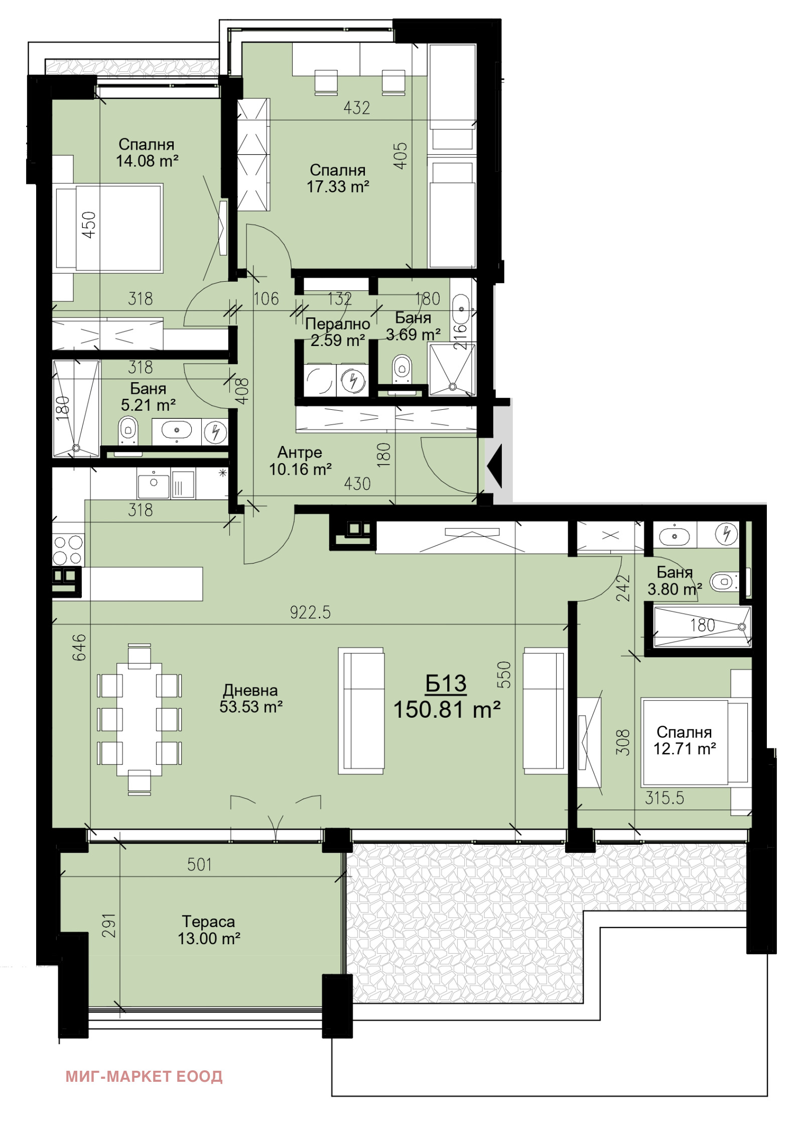 Продава 4-СТАЕН, гр. Варна, Бриз, снимка 2 - Апартаменти - 56034614