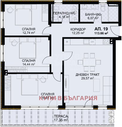 Till salu  2 sovrum Varna , Briz , 111 kvm | 80850509 - bild [9]