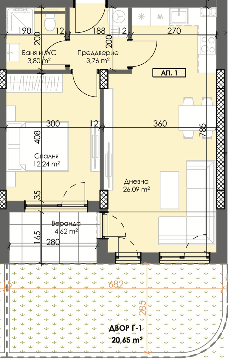 Продава 2-СТАЕН, гр. Пловдив, Тракия, снимка 1 - Aпартаменти - 48700380