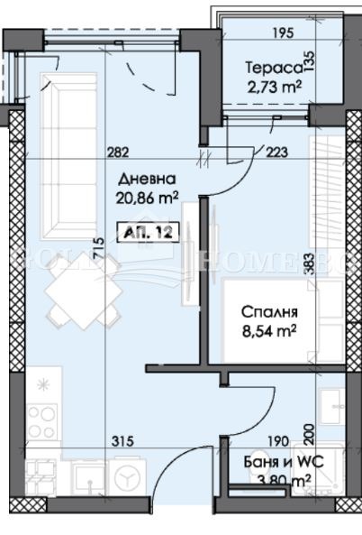 De vânzare  1 dormitor Plovdiv , Traciia , 50 mp | 24518758 - imagine [2]