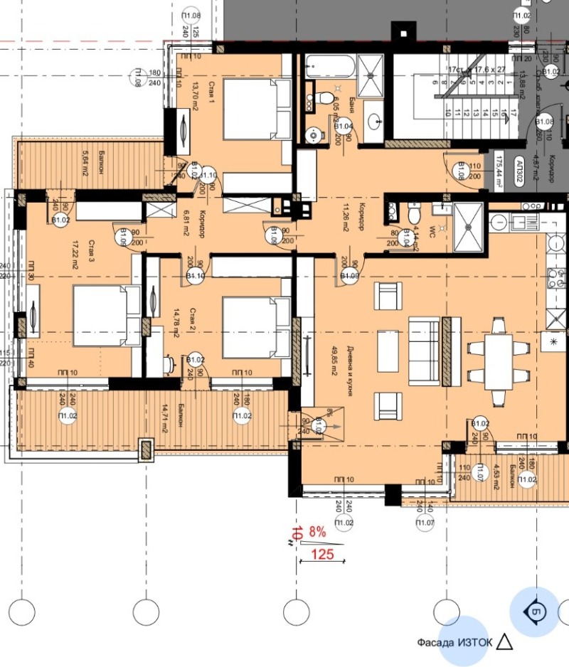 Продава  4-стаен област Благоевград , гр. Петрич , 188 кв.м | 64600344 - изображение [2]