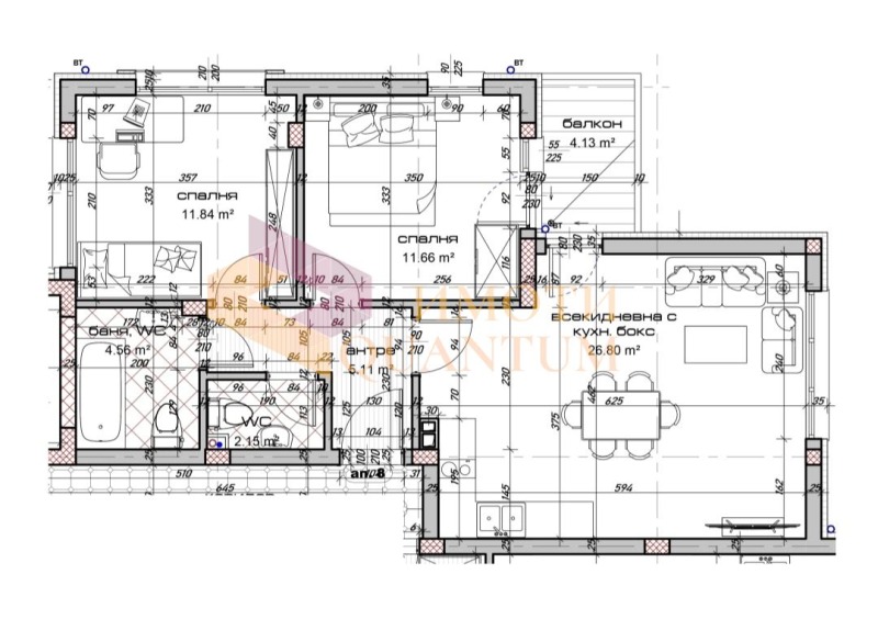 Продава 3-СТАЕН, гр. Варна, Виница, снимка 1 - Aпартаменти - 49463432