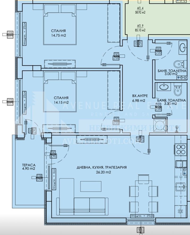 Продава 3-СТАЕН, гр. Пловдив, Христо Смирненски, снимка 2 - Апартаменти - 53460668