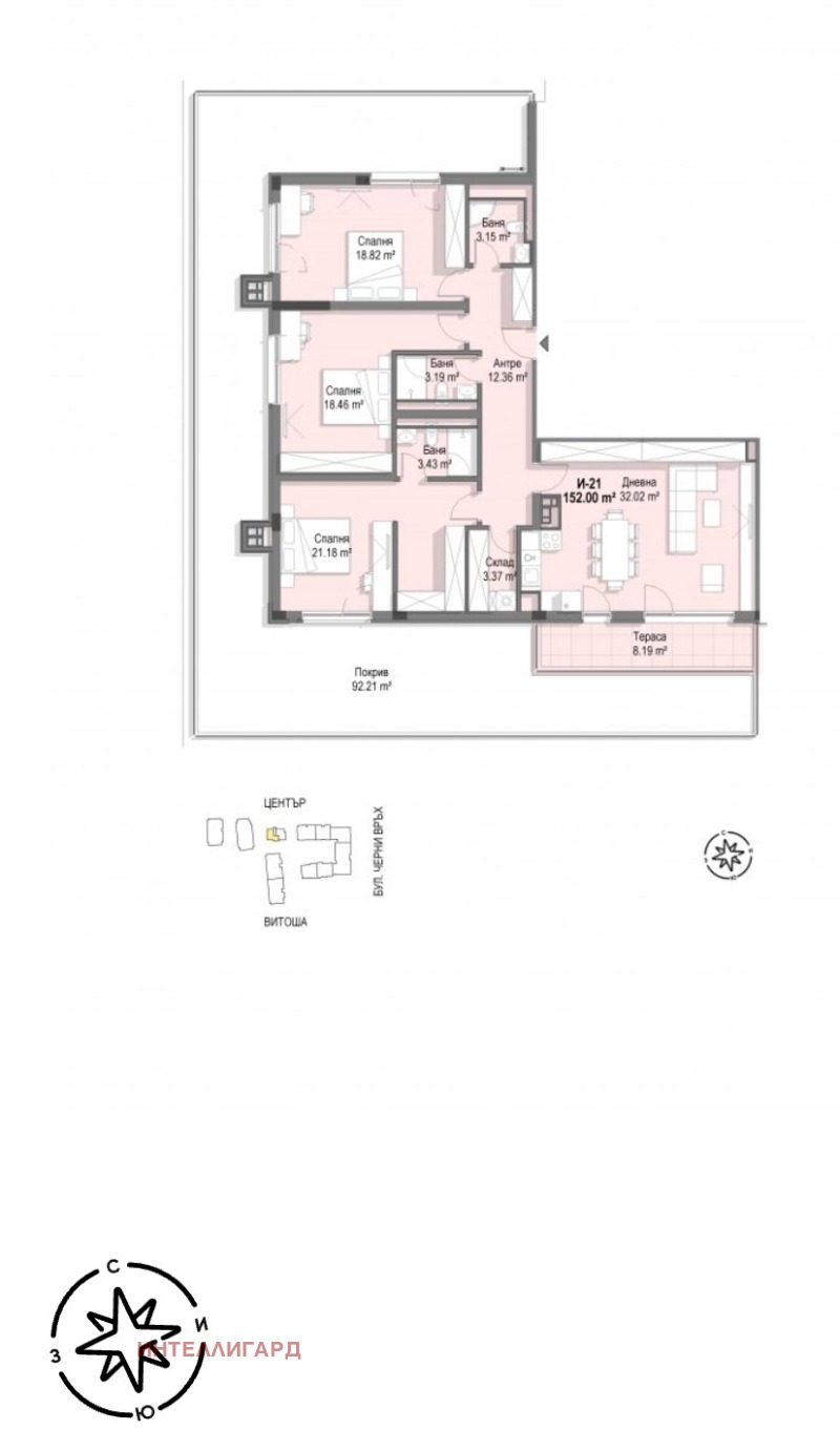Продаја  3 спаваће собе Софија , Крастова вада , 174 м2 | 72059631