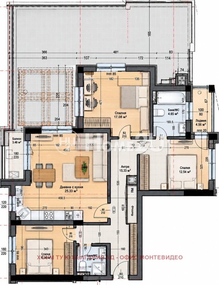 Продава 4-СТАЕН, гр. София, Малинова долина, снимка 2 - Апартаменти - 56625959
