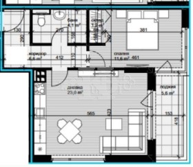 Продава 2-стаен град Варна Аспарухово - [1] 