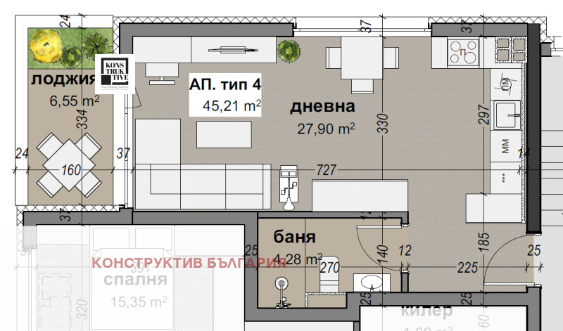 For Sale  Studio Sofia , Levski G , 52 sq.m | 16393391 - image [2]