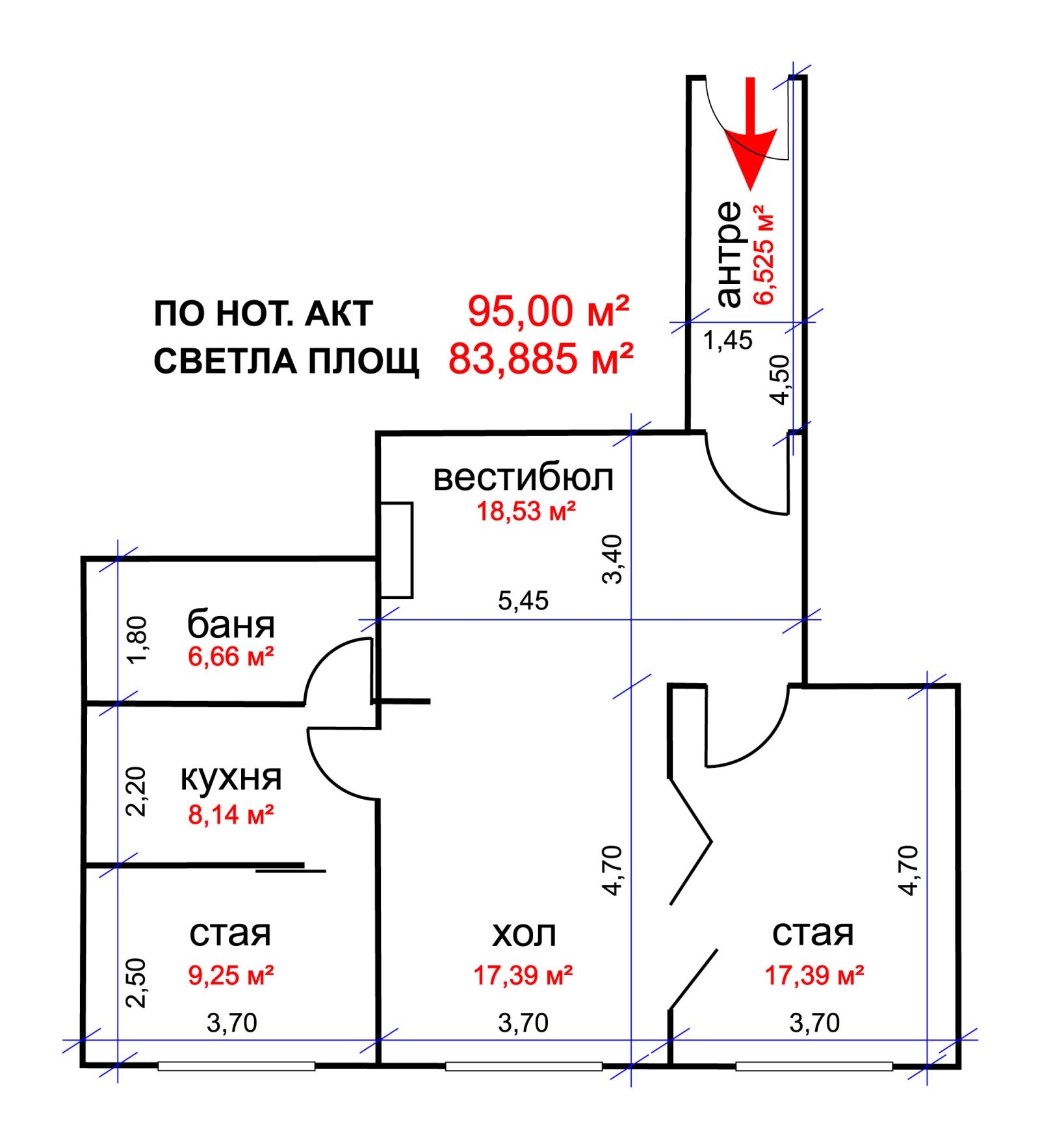 Продава 3-СТАЕН, гр. София, Център, снимка 7 - Апартаменти - 53958504