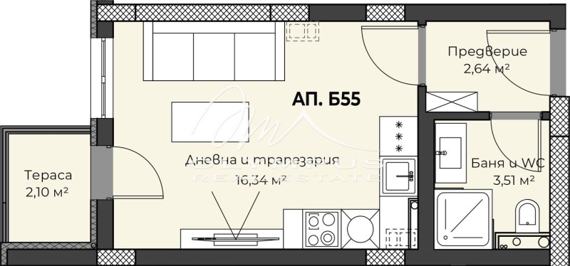 Продава 1-СТАЕН, гр. Пловдив, Христо Смирненски, снимка 2 - Aпартаменти - 47980559