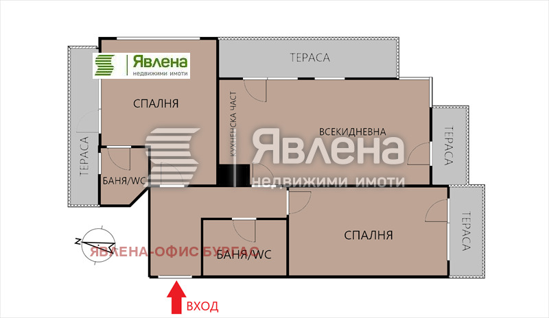 Продаја  2 спаваће собе Бургас , Изгрев , 120 м2 | 27732328 - слика [8]