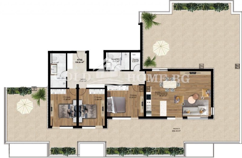 Te koop  3 slaapkamers Plovdiv , Christo Smirnenski , 248 m² | 77232237 - afbeelding [5]