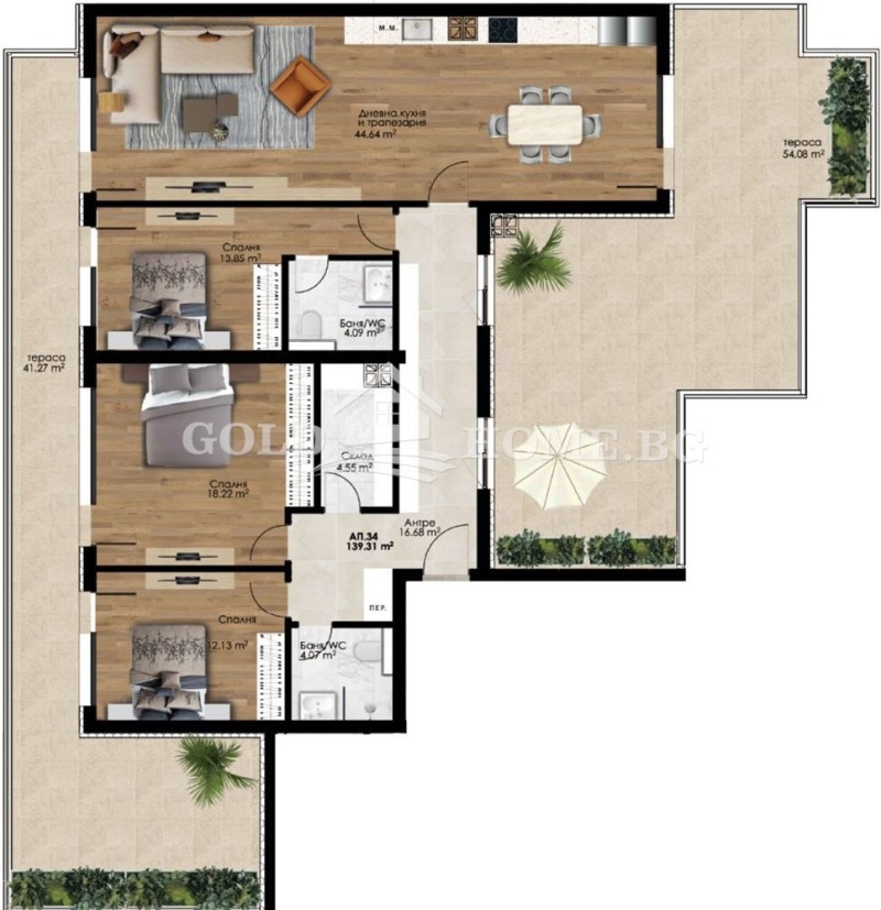 Te koop  3 slaapkamers Plovdiv , Christo Smirnenski , 248 m² | 77232237 - afbeelding [3]