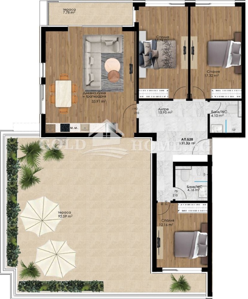 Te koop  3 slaapkamers Plovdiv , Christo Smirnenski , 248 m² | 77232237 - afbeelding [2]