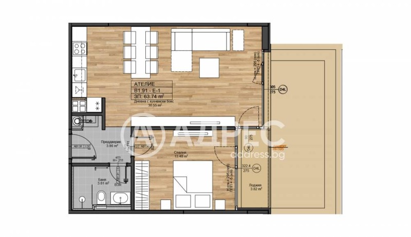 En venta  1 dormitorio Sofia , Boyana , 76 metros cuadrados | 31136412 - imagen [4]