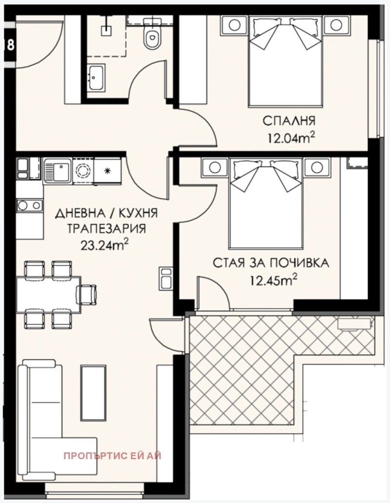 Продава 3-СТАЕН, гр. София, Люлин 9, снимка 11 - Апартаменти - 53598868