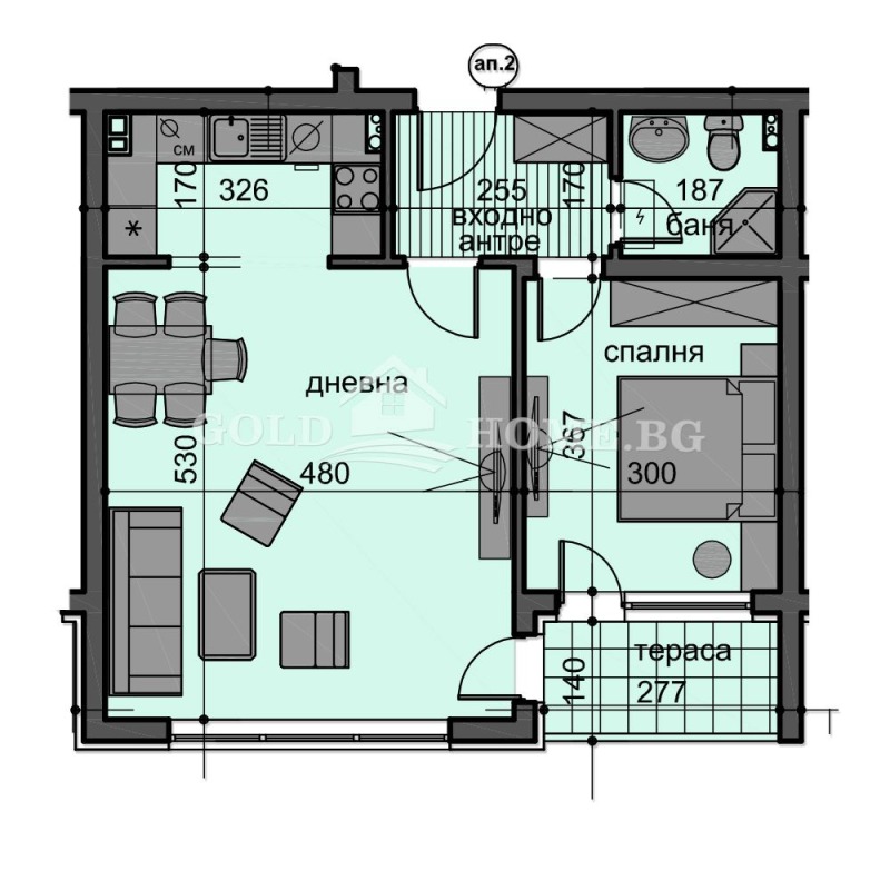 Продава 2-СТАЕН, гр. Пловдив, Остромила, снимка 8 - Aпартаменти - 48597324