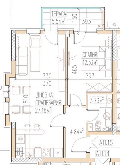 Zu verkaufen  1 Schlafzimmer Plowdiw , Ostromila , 74 qm | 54452584 - Bild [3]