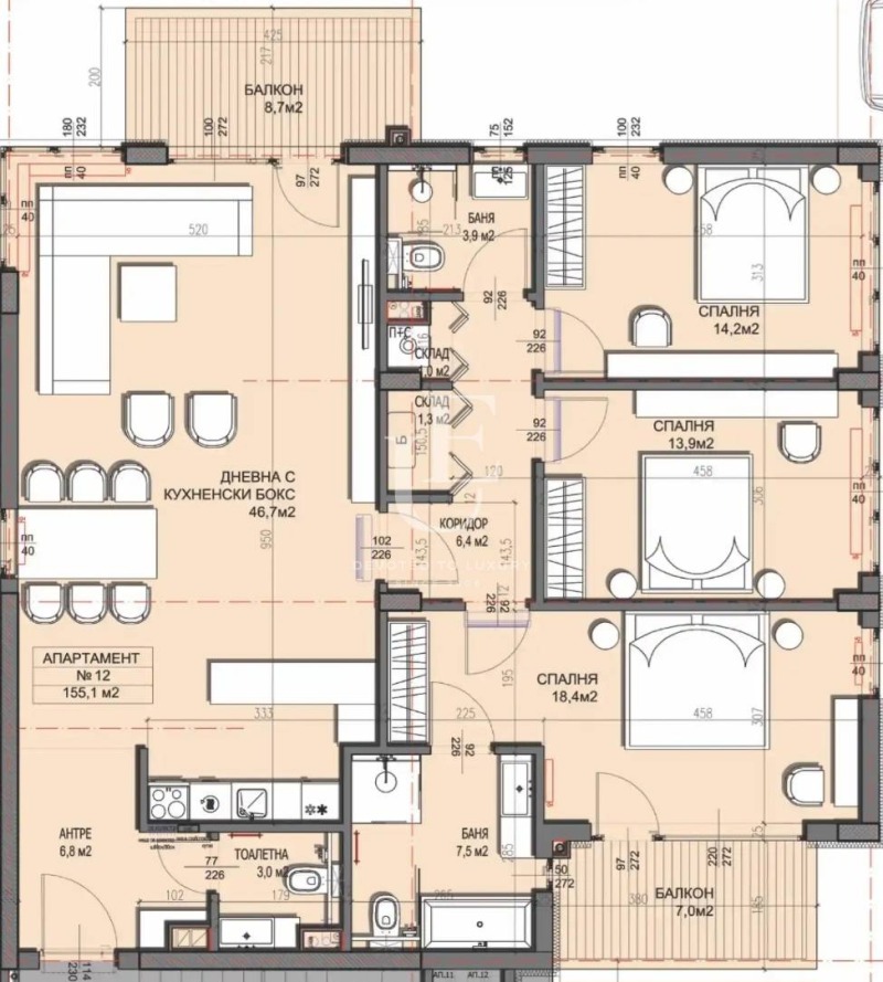 Продава  4-стаен град София , Драгалевци , 201 кв.м | 10399032 - изображение [16]