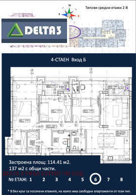 3 Schlafzimmer Druschba 1, Sofia 1