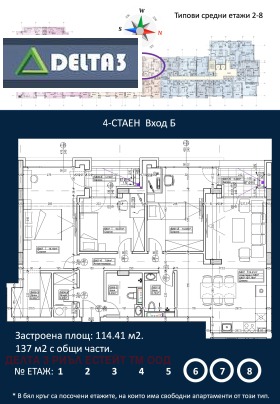 3 dormitoare Drujba 1, Sofia 1