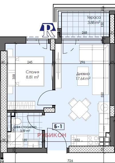 Продава  2-стаен град Пловдив , Гагарин , 50 кв.м | 10924394 - изображение [2]