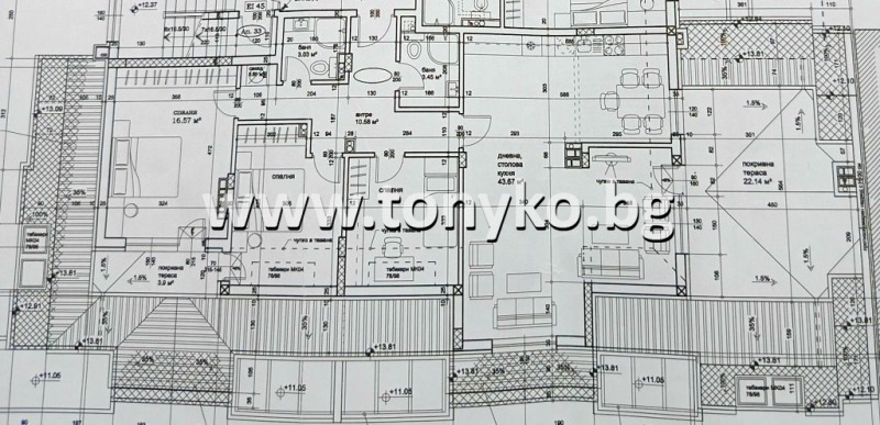 На продаж  3 кімнатна Пловдив , Център , 135 кв.м | 32900602