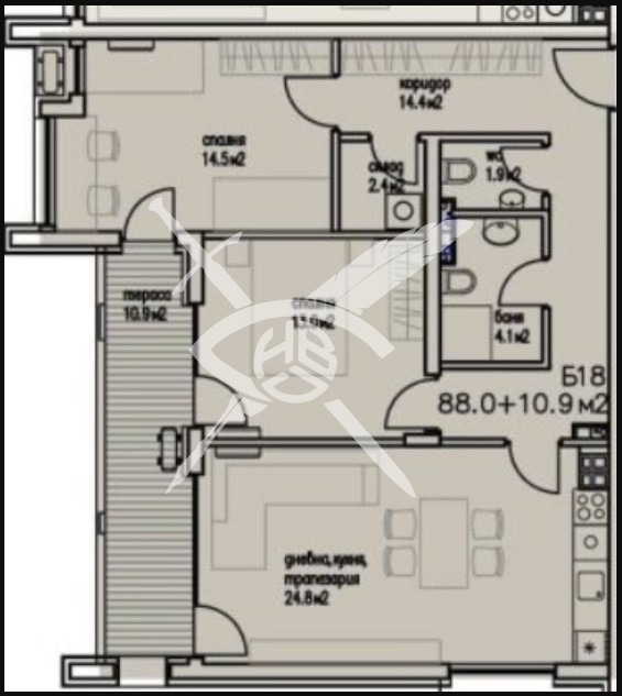 Продава 3-СТАЕН, гр. Бургас, Сарафово, снимка 2 - Aпартаменти - 48334556