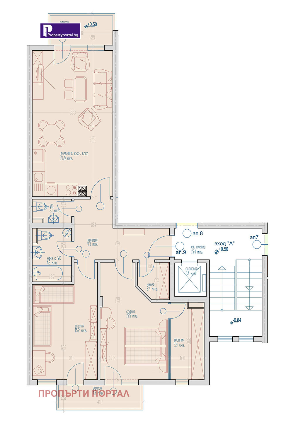 Продава 3-СТАЕН, гр. Варна, Виница, снимка 13 - Апартаменти - 53785818