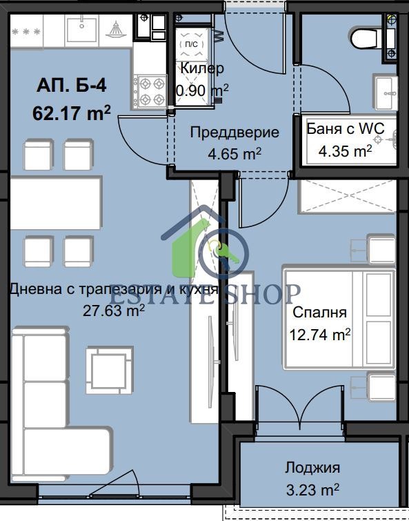 Продава 2-СТАЕН, гр. Пловдив, Христо Смирненски, снимка 2 - Aпартаменти - 47257112