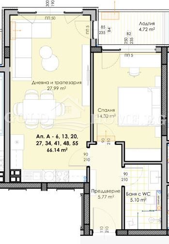 Продава 2-СТАЕН, гр. Пловдив, Гагарин, снимка 6 - Апартаменти - 54470413