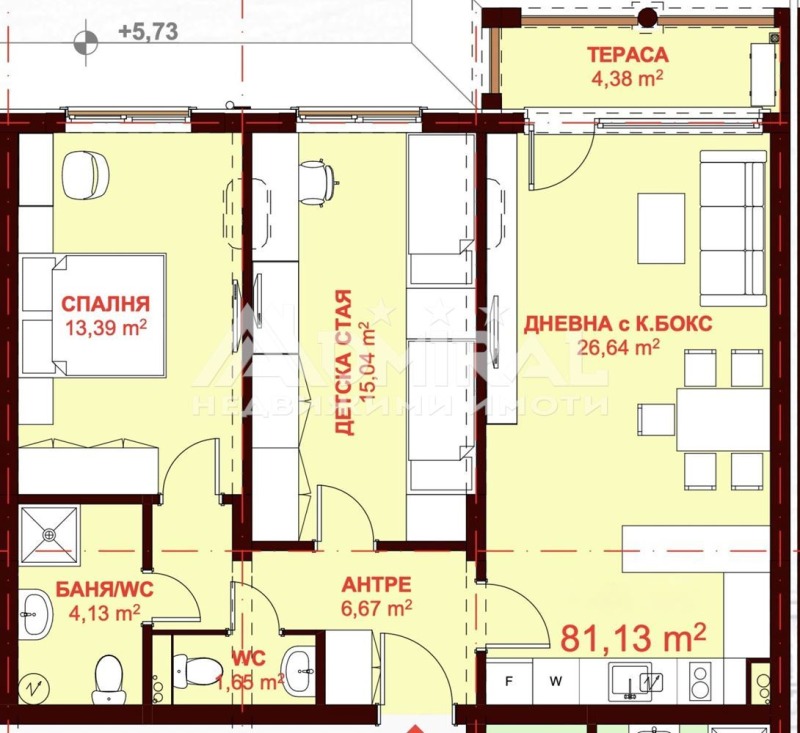 Myytävänä  2 makuuhuonetta Burgasin alue , Sveti Vlas , 103 neliömetriä | 54635593 - kuva [3]