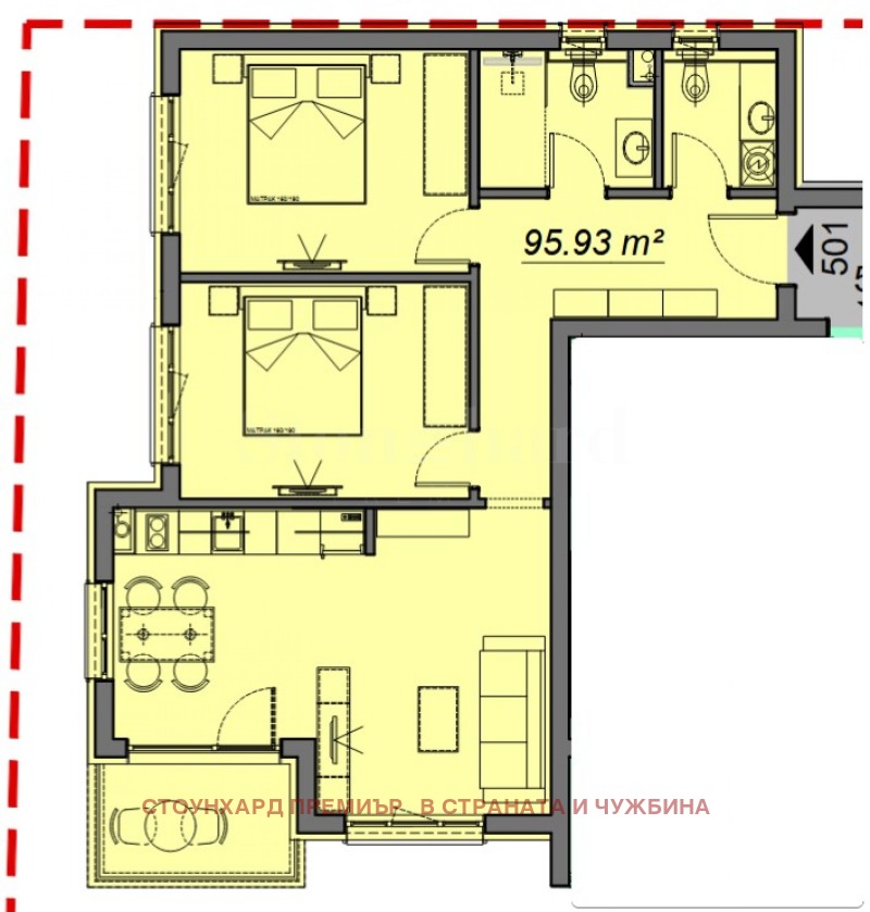 Продава  3-стаен област Бургас , к.к. Слънчев бряг , 95 кв.м | 56712431 - изображение [2]