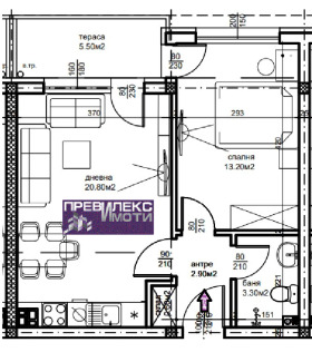 1 Schlafzimmer Juschen, Plowdiw