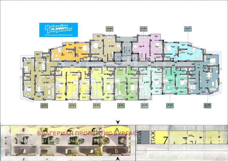 Продава  2-стаен, град Бургас, Хоризонт • 86 365 EUR • ID 96622402 — holmes.bg - [1] 