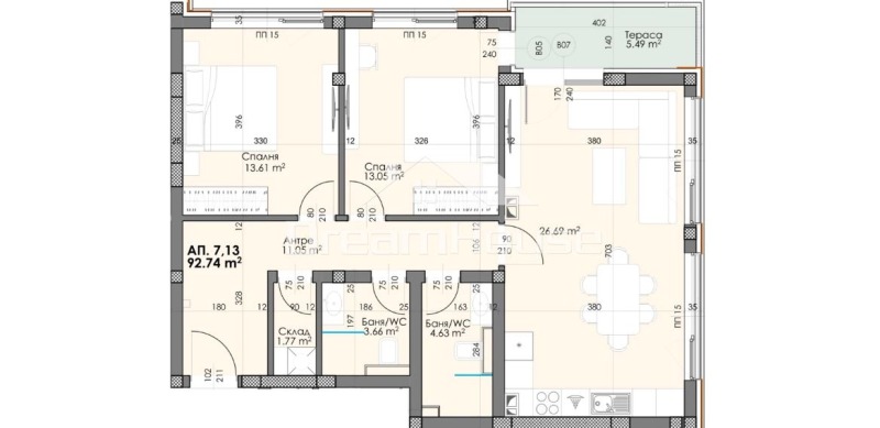 Продава 3-СТАЕН, гр. Пловдив, Христо Смирненски, снимка 12 - Aпартаменти - 48205483