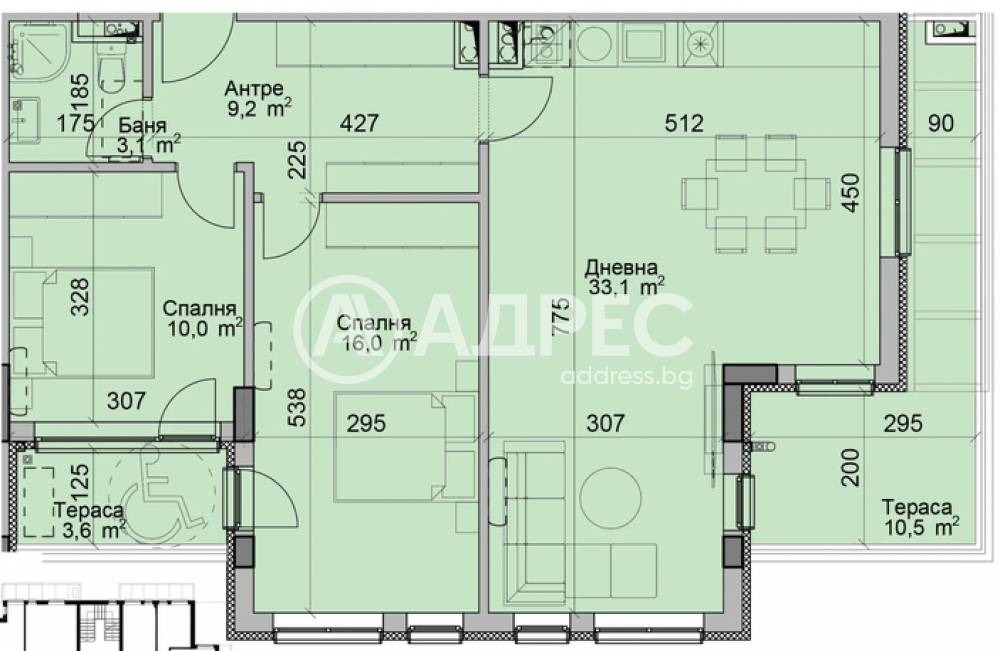 Продава 3-СТАЕН, гр. София, Модерно предградие, снимка 3 - Апартаменти - 56362192