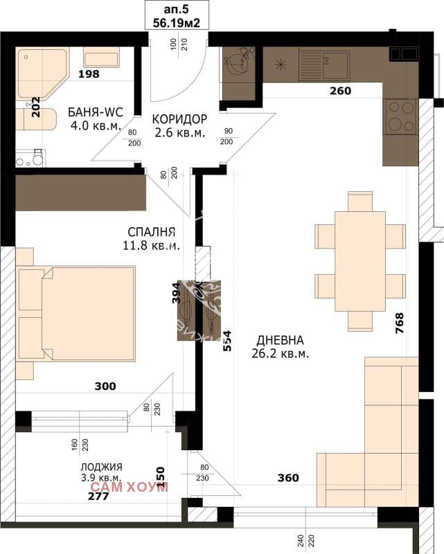 À venda  1 quarto Varna , Kaisieva gradina , 64 m² | 78924382