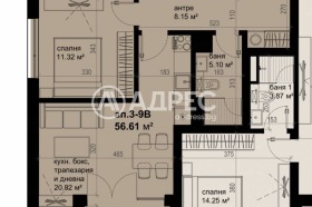 1 dormitor Izgrev, Burgas