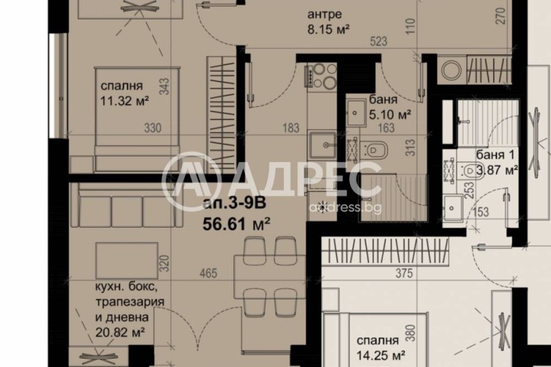 Продава 2-СТАЕН, гр. Бургас, Изгрев