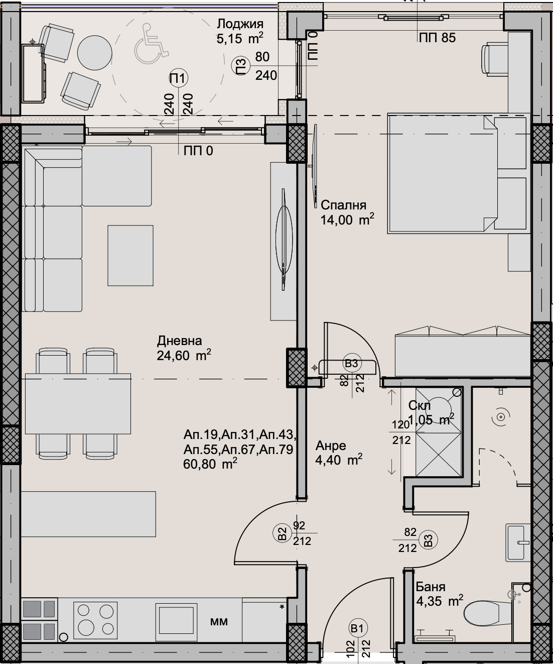 Продава 2-СТАЕН, гр. Пловдив, Христо Смирненски, снимка 2 - Апартаменти - 50713885