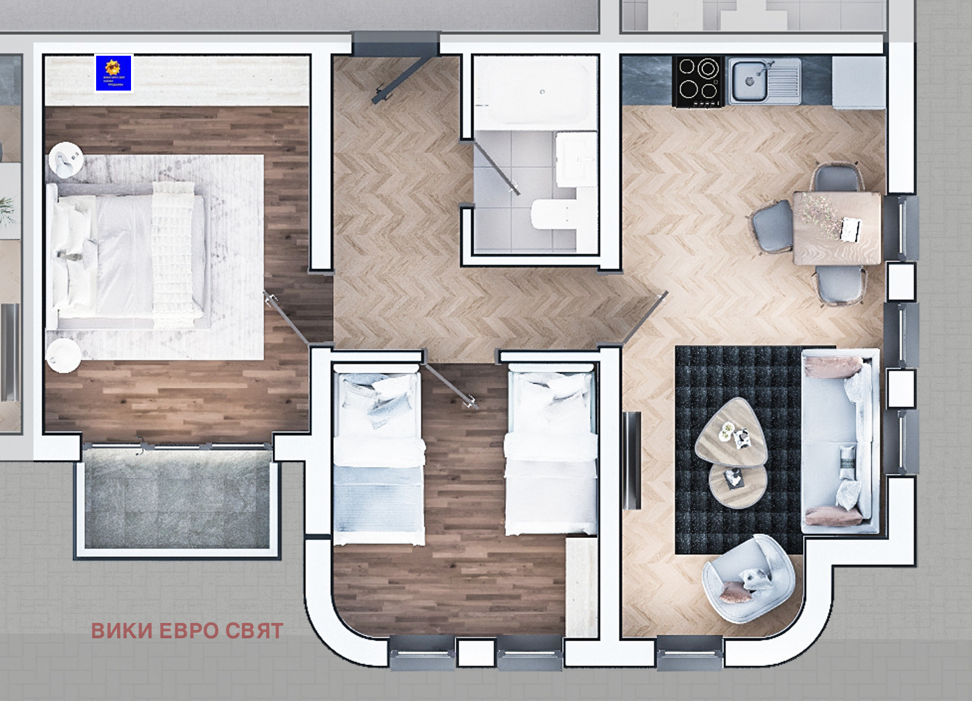 Продава 3-СТАЕН, гр. София, Зона Б-19, снимка 2 - Апартаменти - 55076350