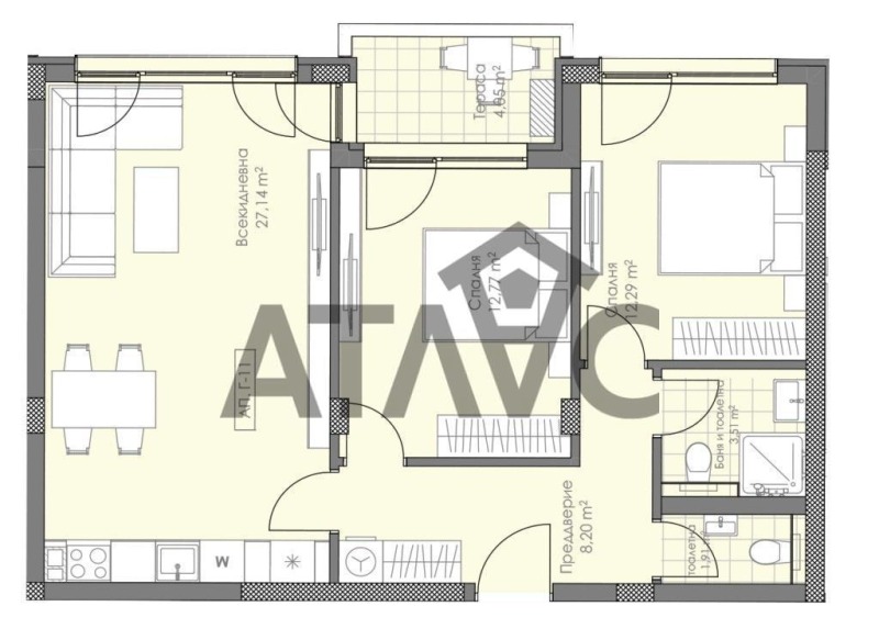 Zu verkaufen  2 Schlafzimmer Plowdiw , Ostromila , 95 qm | 77077378